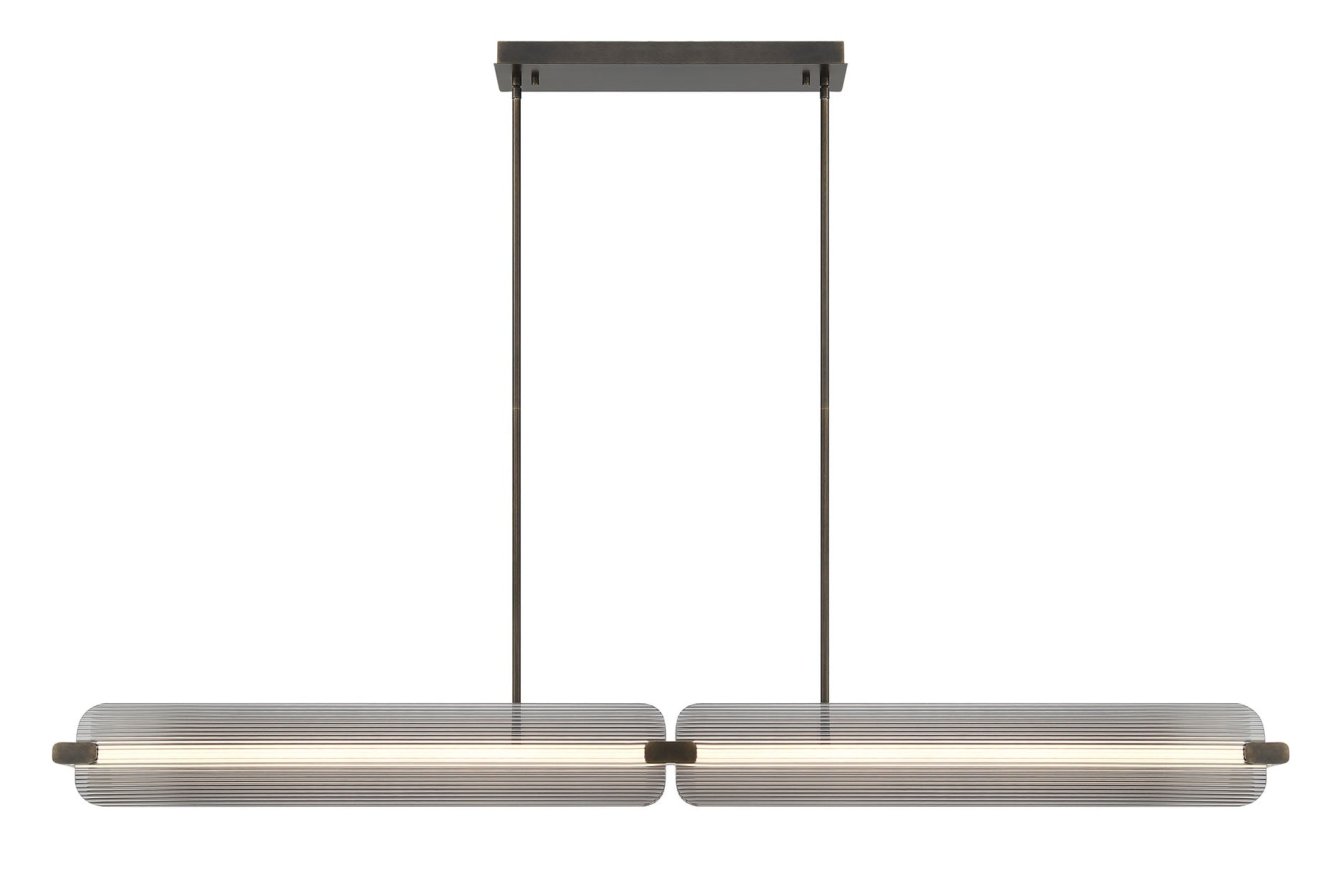 NEONESS Luminaire suspendu DEL avec verres fumés 67'' L 50056/7