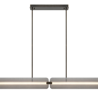 NEONESS Luminaire suspendu DEL avec verres fumés 67'' L 50056/7