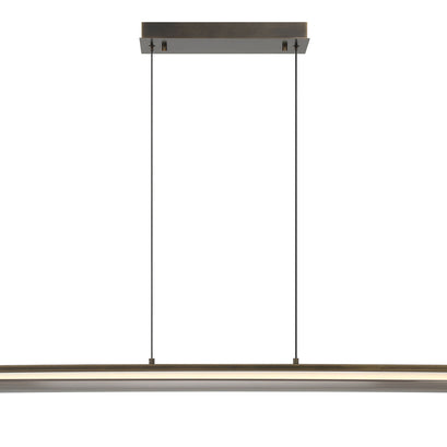 NEONESS Luminaire suspendu DEL fini laiton patiné et verre 50'' L 50059