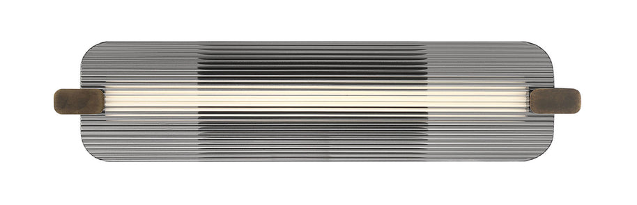 NEONESS Luminaire mural DEL fini laiton patiné avec verre 24 1/2