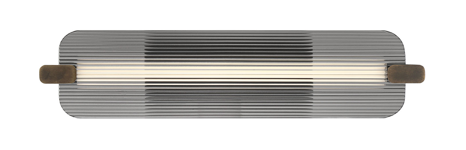NEONESS Luminaire mural DEL fini laiton patiné avec verre 24 1/2