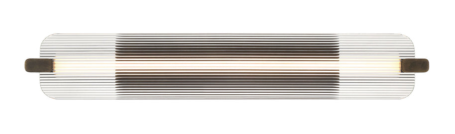 NEONESS Luminaire mural DEL fini laiton patiné avec verre 34 1/4'' L 50061