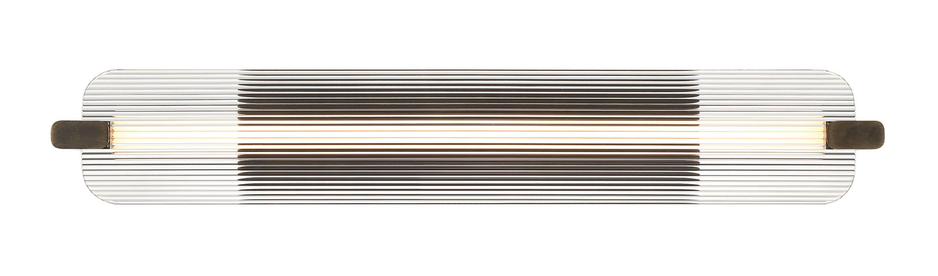 NEONESS Luminaire mural DEL fini laiton patiné avec verre 34 1/4'' L 50061