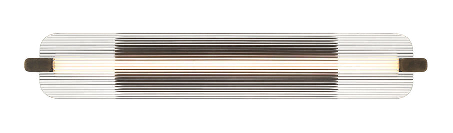NEONESS Luminaire mural DEL fini laiton patiné avec verre 34 1/4'' L 50061