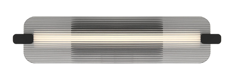 NEONESS Luminaire mural extérieur DEL fini noir mat et verre 5 3/4''L 50062