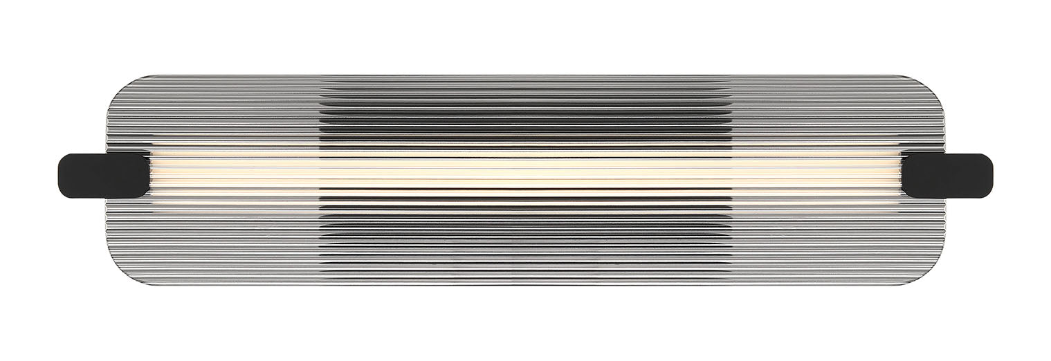 NEONESS Luminaire mural extérieur DEL fini noir mat et verre 5 3/4''L 50062