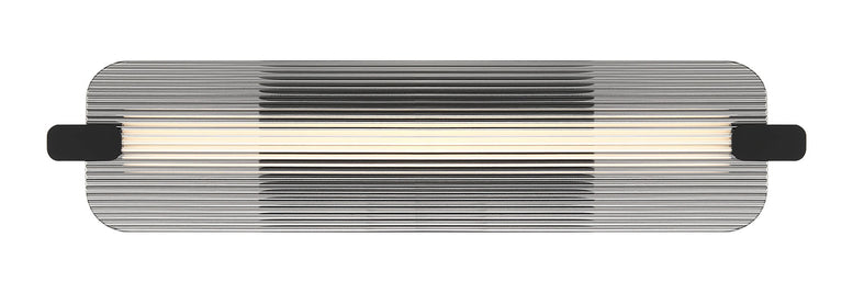 NEONESS Luminaire mural extérieur DEL fini noir mat et verre 5 3/4''L 50062