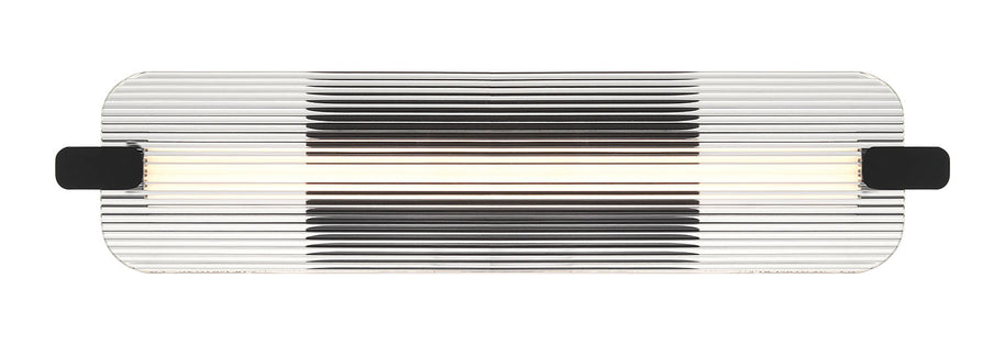 NEONESS Luminaire mural extérieur DEL fini noir mat et verre 5 3/4''L 50062