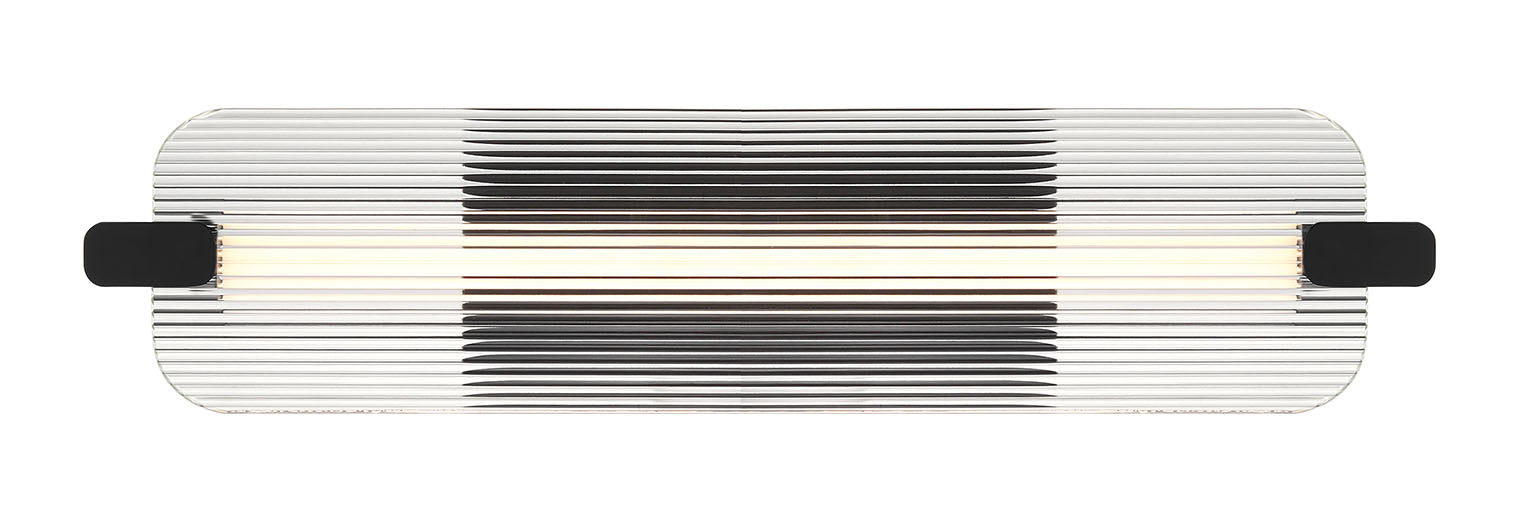 NEONESS Luminaire mural extérieur DEL fini noir mat et verre 5 3/4''L 50062