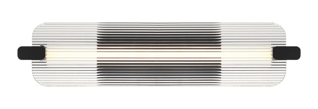 NEONESS Luminaire mural extérieur DEL fini noir mat et verre 5 3/4''L 50062