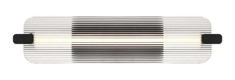 NEONESS Luminaire mural extérieur DEL fini noir mat et verre 5 3/4''L 50062
