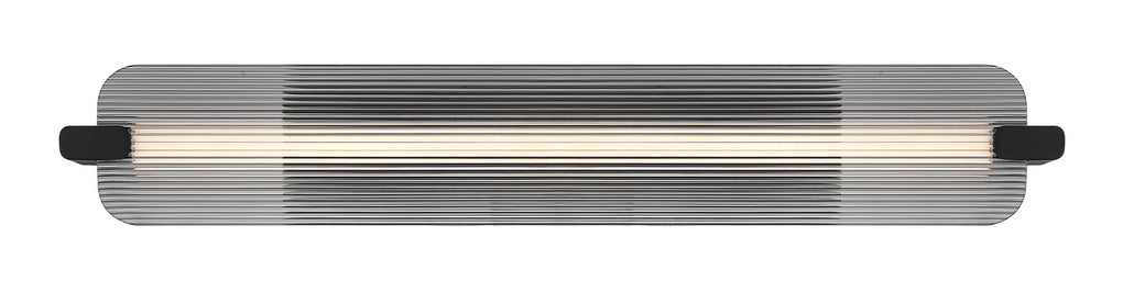NEONESS Luminaire mural extérieur DEL fini noir mat et verre 4 3/4'' L 50063