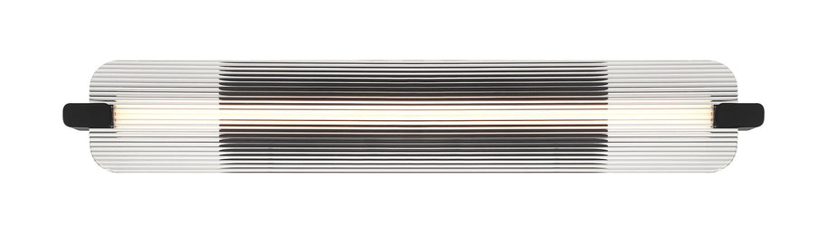 NEONESS Luminaire mural extérieur DEL fini noir mat et verre 4 3/4'' L 50063