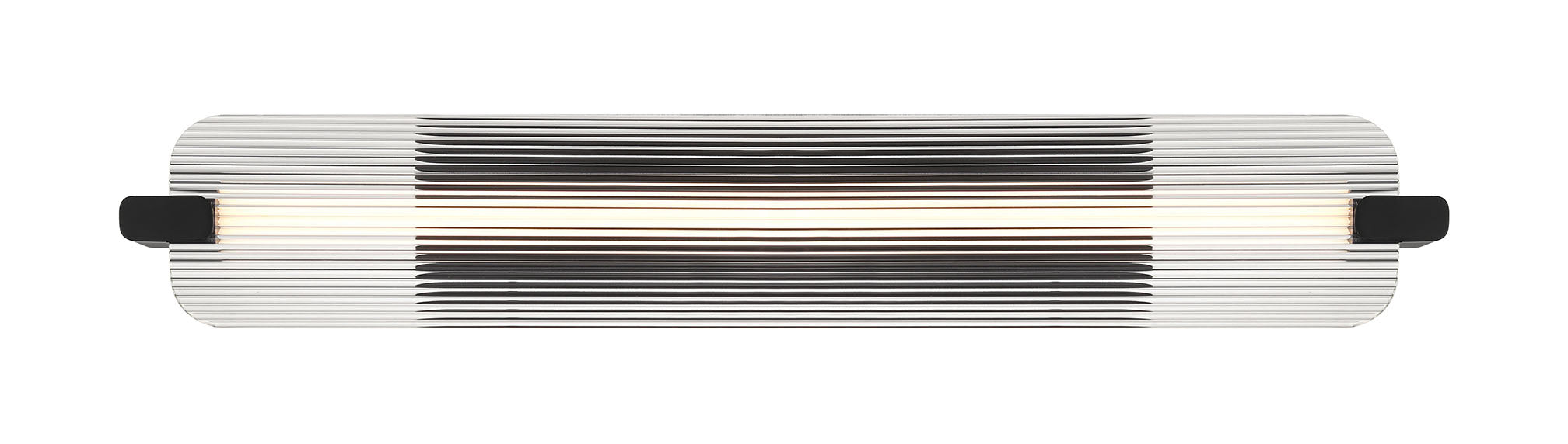 NEONESS Luminaire mural extérieur DEL fini noir mat et verre 4 3/4'' L 50063