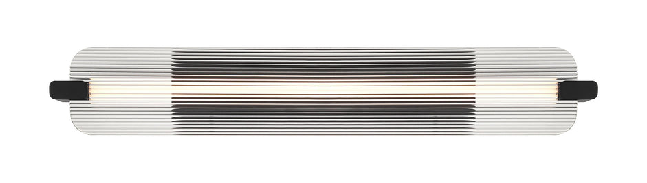 NEONESS Luminaire mural extérieur DEL fini noir mat et verre 4 3/4'' L 50063