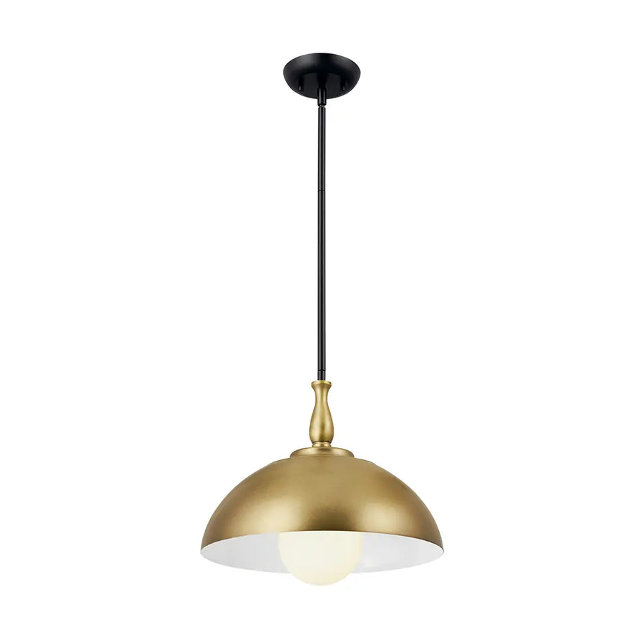 FIRA luminaire suspendu 14''D noir et doré 52476NBR