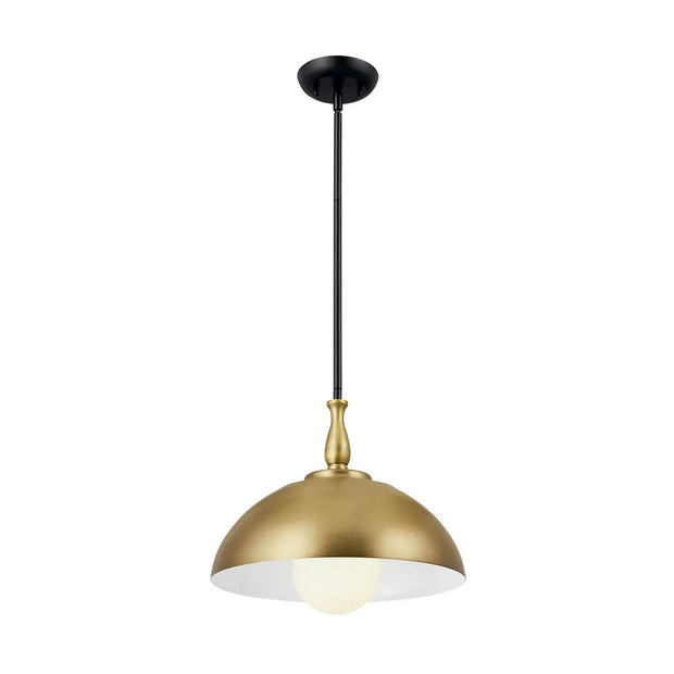 FIRA luminaire suspendu 14''D noir et doré 52476NBR
