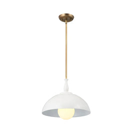 FIRA luminaire suspendu 14''D blanc et doré 52476WH