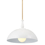 FIRA luminaire suspendu blanc et doré 52477WH | Luminaire Plus.ca