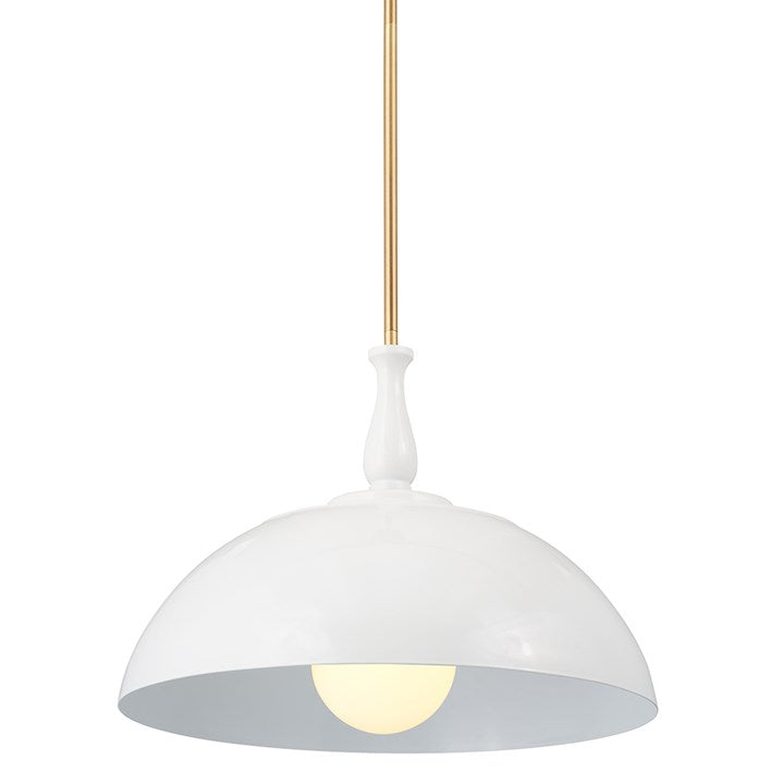 FIRA luminaire suspendu blanc et doré 52477WH | Luminaire Plus.ca