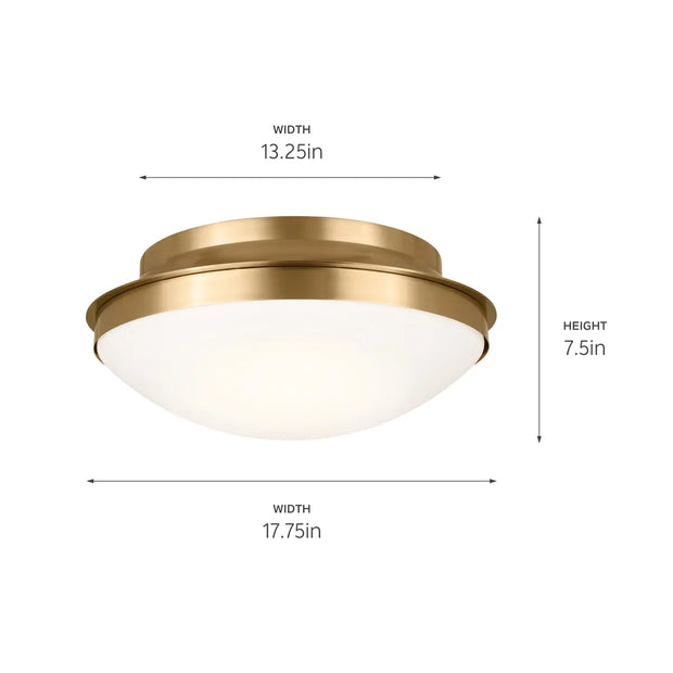 BRETTA luminaire plafonnier 17"D doré 52545BNB