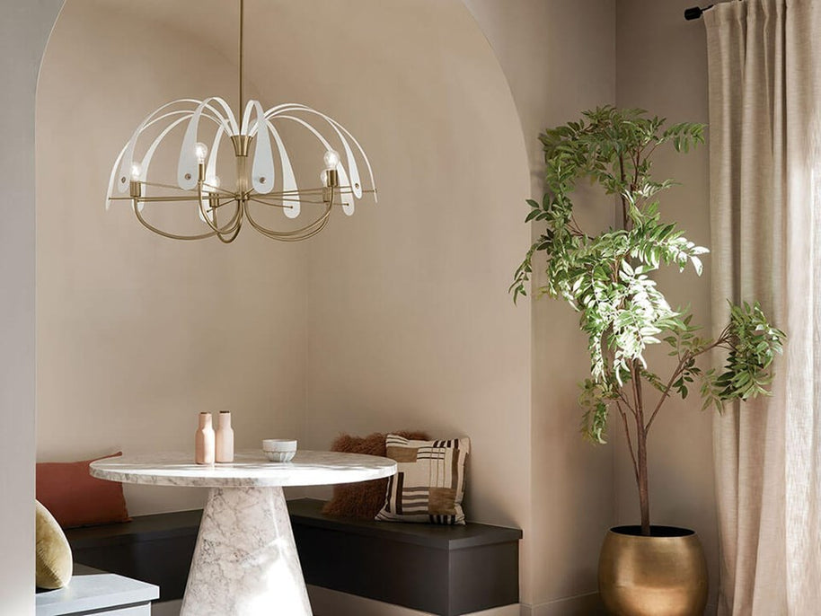 PETAL luminaire suspendu 52573CPZ blanc ou noir | Luminaire Plus.ca