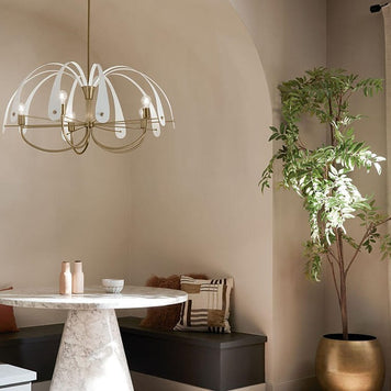 PETAL luminaire suspendu 52573CPZ blanc ou noir | Luminaire Plus.ca