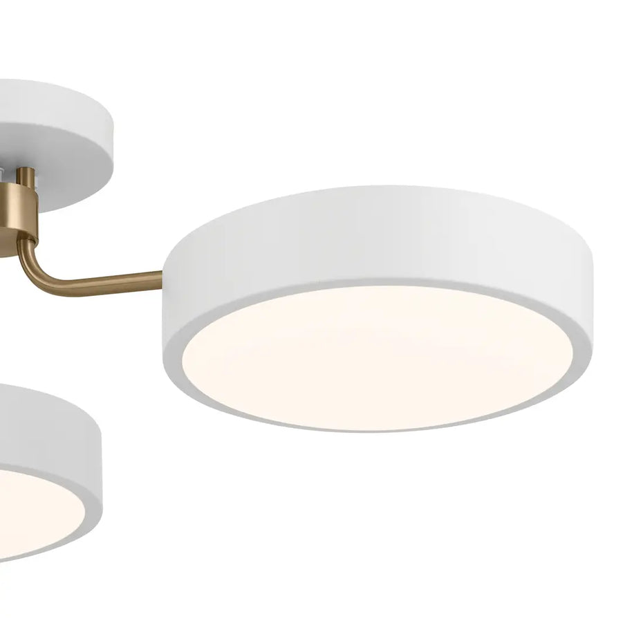 SAGO luminaire plafonnier , doré et  blanc 52604WHCPZ