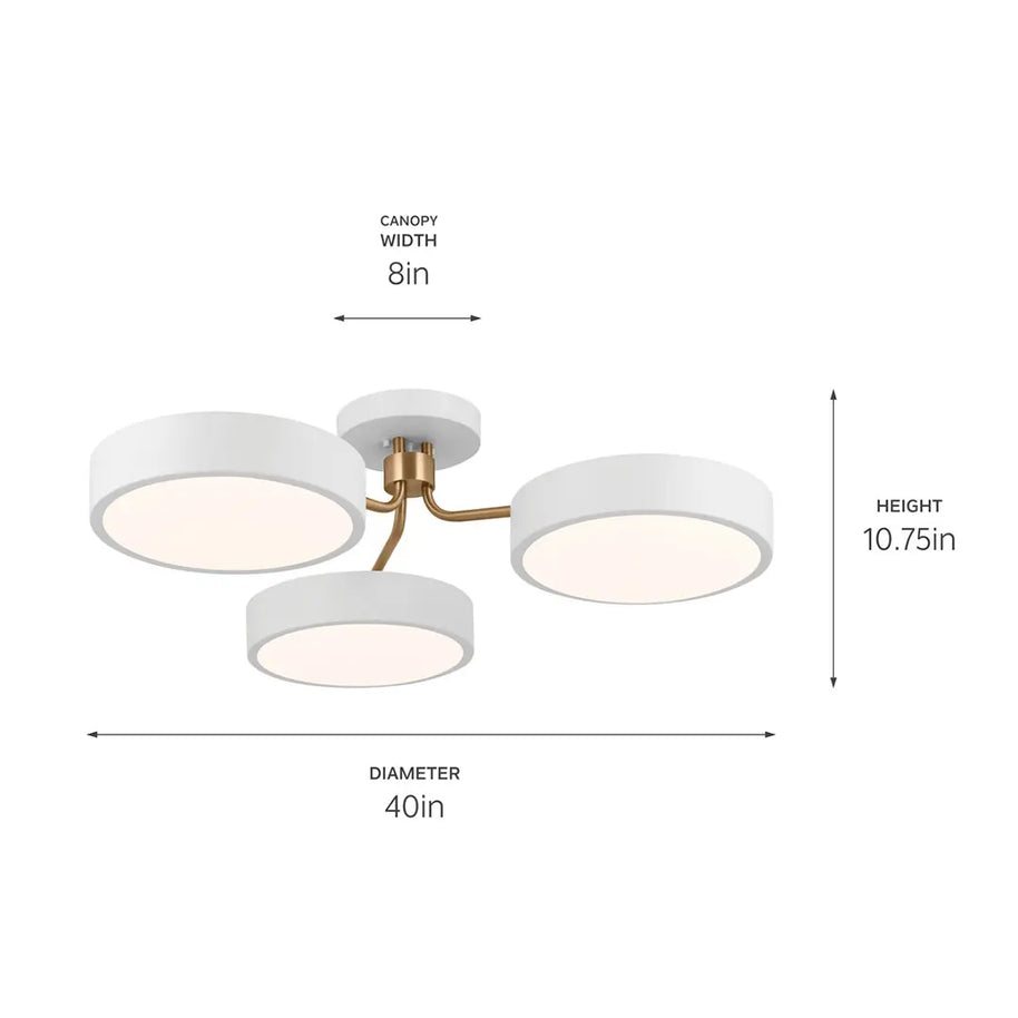 SAGO luminaire plafonnier , doré et  blanc 52604WHCPZ