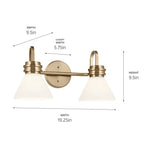 FARUM luminaire murale double 55154 | Luminaire Plus.ca