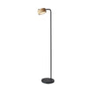 ROMAN lampe de plancher noir et bois 6107-01 | Luminaire Plus.ca