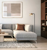 ROMAN lampe de plancher noir et bois 6107-01 | Luminaire Plus.ca