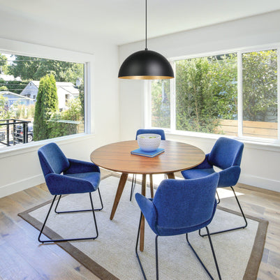 RAFAELINO luminaire suspendu noir et doré 205293A | Luminaire Plus.ca