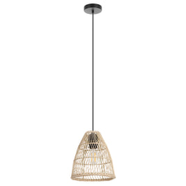 AYESGARTH luminaire suspendu bois 8 1/4D'' 205837A | Luminaire Plus.ca