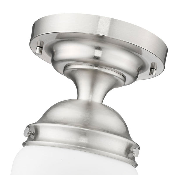 VAUGHN luminaire plafonnier 10"D nickel brossé 735F10-BN