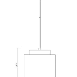 HARLECH Luminaire suspendu doré 739P12-RB