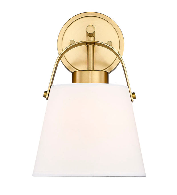 Z-STUDIO luminaire mural doré 13"H 743-1S-HBR