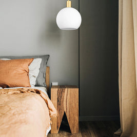 MARGO luminaire verre rond opale blanc 9 3/4'' | Luminaire Plus.ca