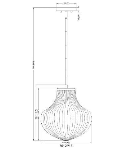 NEWBURY luminaire suspension 13" IL-115 | Luminaire Plus.ca