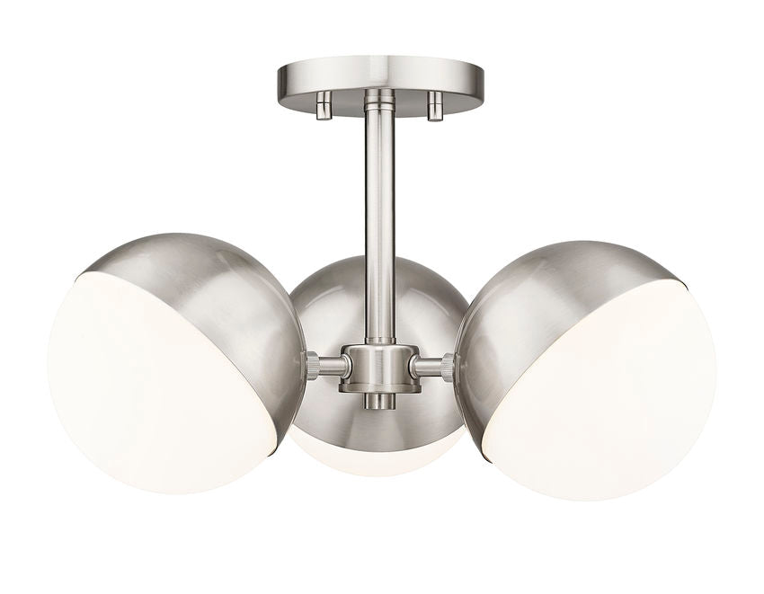 REALM SPHERE luminaire plafonnier 17''D nickel brossé 7517-3SF-BN