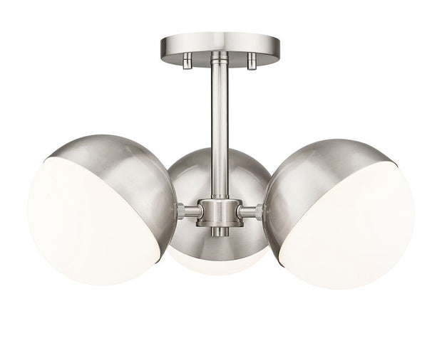 REALM SPHERE luminaire plafonnier 17''D nickel brossé 7517-3SF-BN