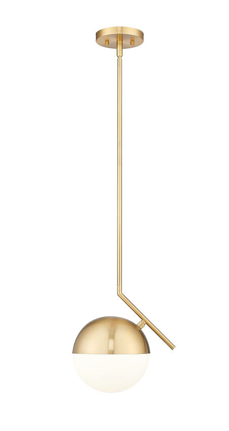 REALM SPHERE luminaire suspendu 11"D doré et verre blanc 7517P11-MGLD