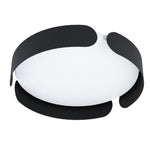 VALCASOTTO luminaire plafonnier 14"D bois ou noir