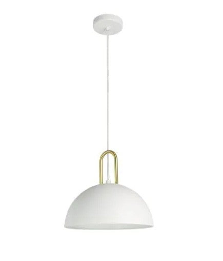 CALMANERA luminaire suspendu 13"D blanc et doré 99695A