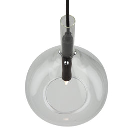 CONIC suspendu noir et verre clair 8'' AC11161BK | Luminaire Plus.ca