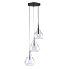 CONIC suspendu noir et verre clair 15 1/2'' AC11163BK | Luminaire Plus.ca
