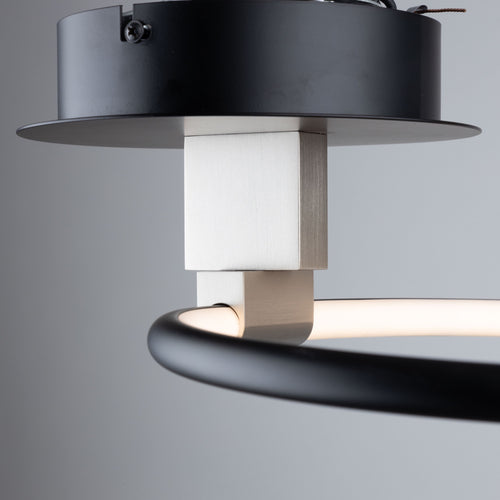 HALO semi-plafonnier noir Led intégré AC6630NB
