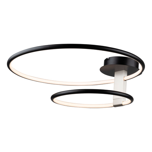 HALO semi-plafonnier noir Led intégré AC6632NB