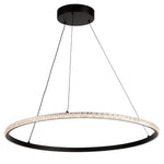NOVA luminaire suspendu noir 24''AC6712BK | Luminaire Plus.ca