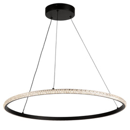 NOVA luminaire suspendu noir 24''AC6712BK | Luminaire Plus.ca